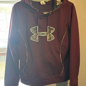 LG Burgundy and Mint Under Armour Pullover